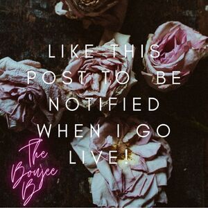 Like this post to be notified when I go live!